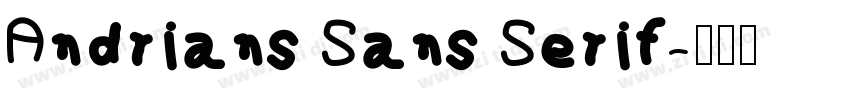 Andrians Sans Serif字体转换